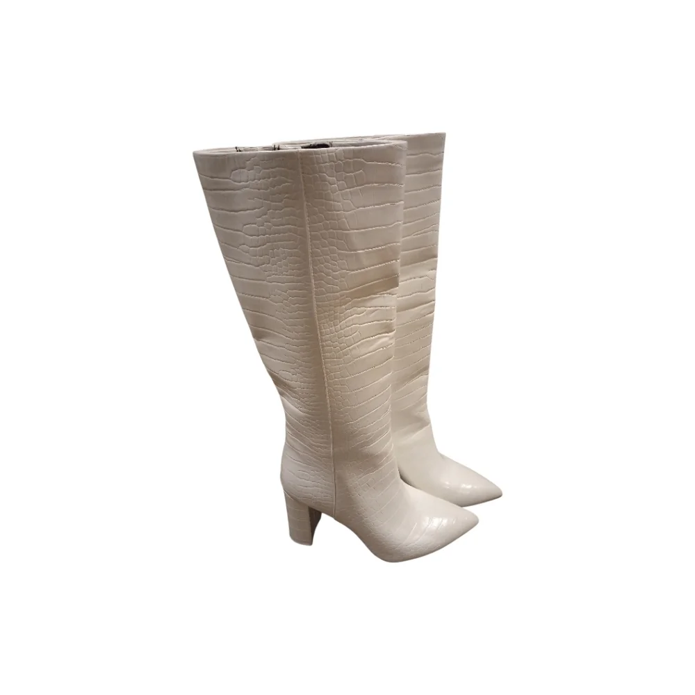 I.N.C.Concepts Elegant White Knee-High Boots With Chunky Heel, Size 8, NWOT - Picture 5 of 9